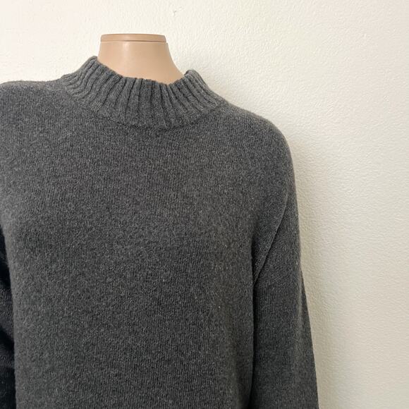 [BP.] Charcoal Gray Mock Neck Long Sleeve Sweater Dress NWT Size Large L - Picture 10 of 12